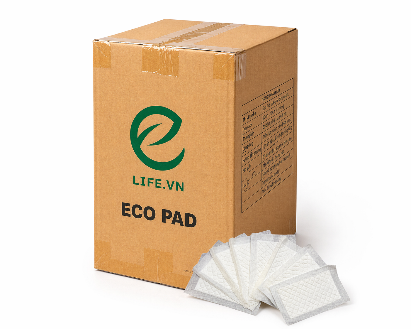 [Thùng] Miếng Thấm Thực Phẩm EcoPad KT:130x80mm 60ml